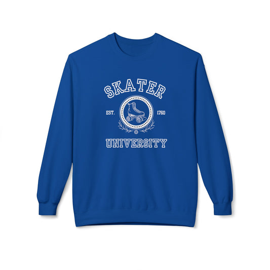 Sweatshirt - Skater University Unisex Fleece Crewneck Sweatshirt - Skate of Matter LLC