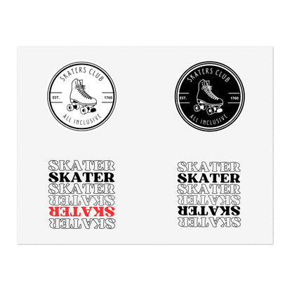 Paper products - Skater Variety Sticker Sheet - Skate of Matter LLC