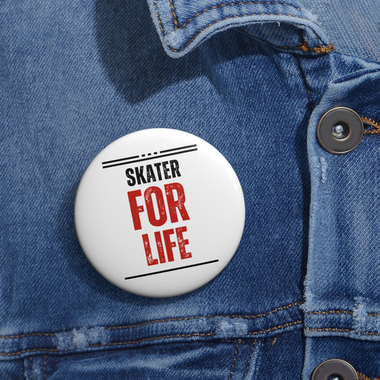 Accessories - Skater for Life Else Pin Button - Skate of Matter LLC