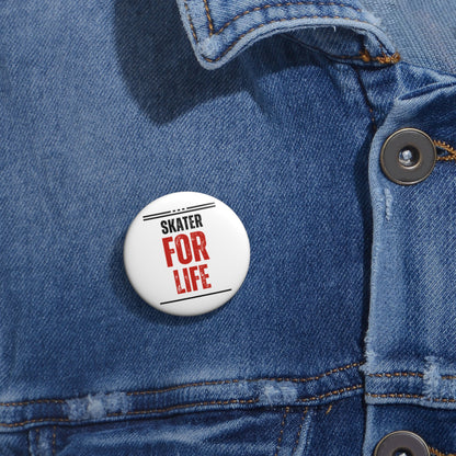 Accessories - Skater for Life Else Pin Button - Skate of Matter LLC