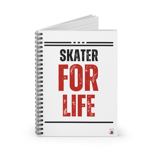 Paper products - Skater for Life Spiral Notebook - Ruled Line - Skate of Matter LLC