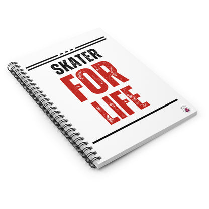 Paper products - Skater for Life Spiral Notebook - Ruled Line - Skate of Matter LLC