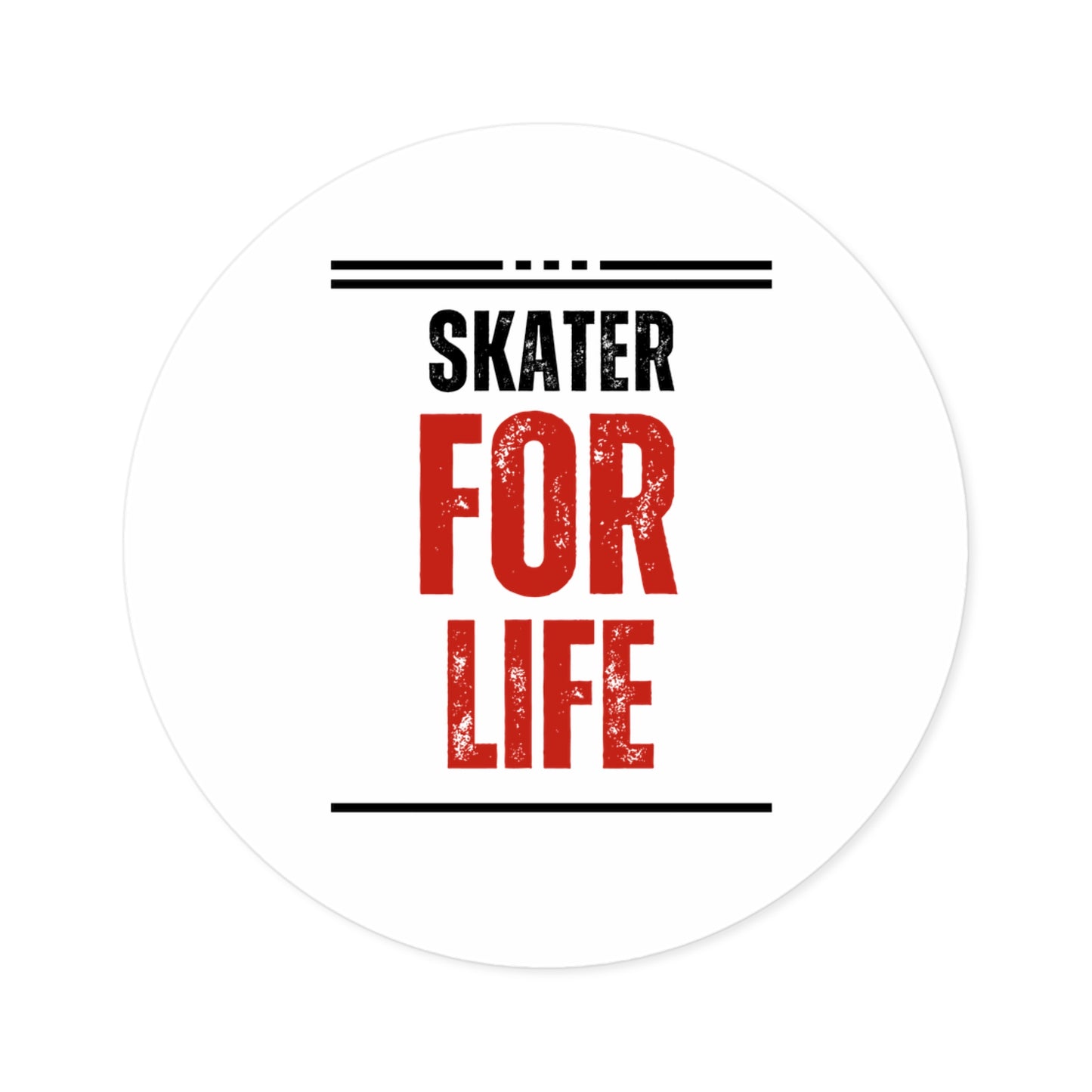 Paper products - Skater for Life Sticker - Skate of Matter LLC