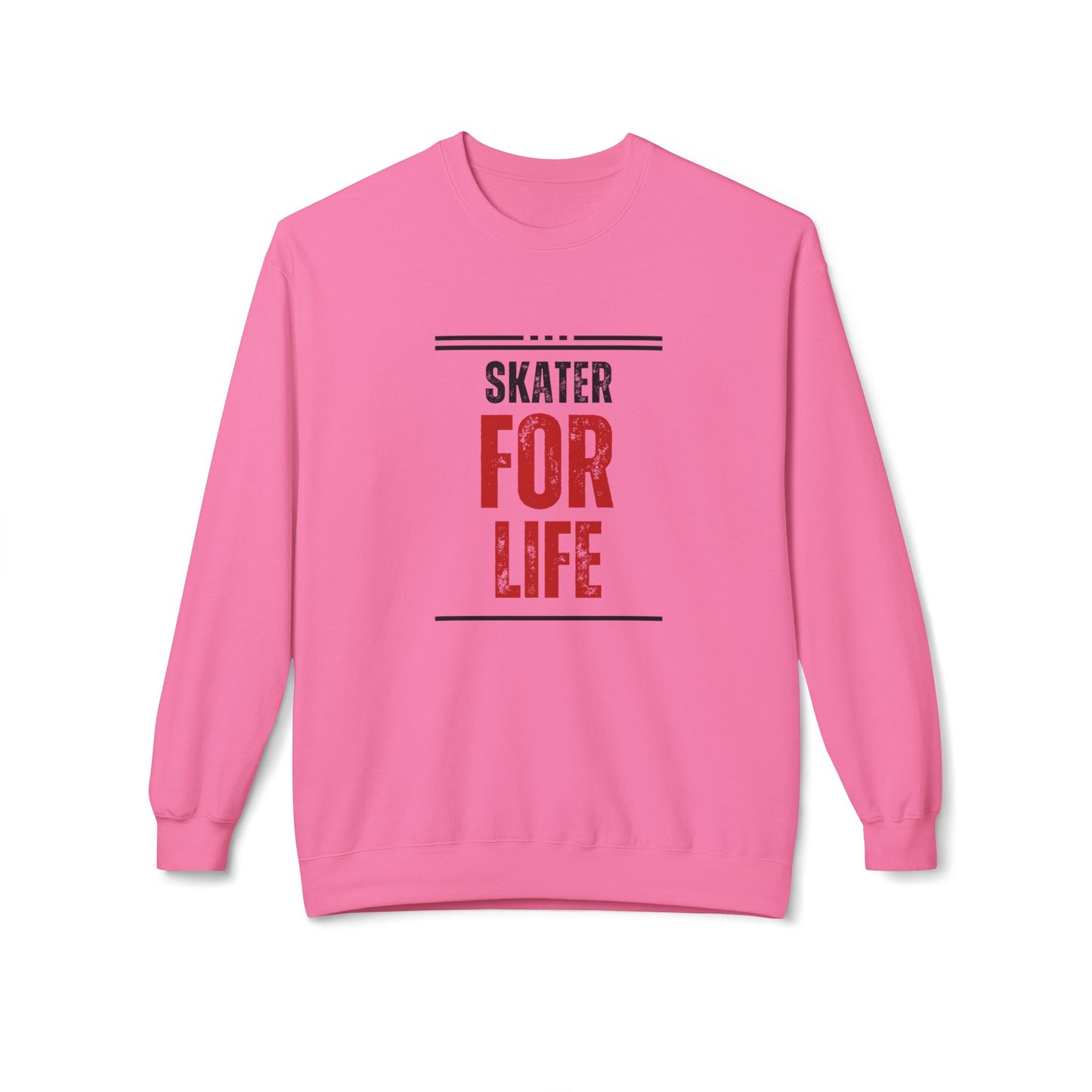 Sweatshirt - Skater for Life Unisex Fleece Crewneck Sweatshirt - Skate of Matter LLC