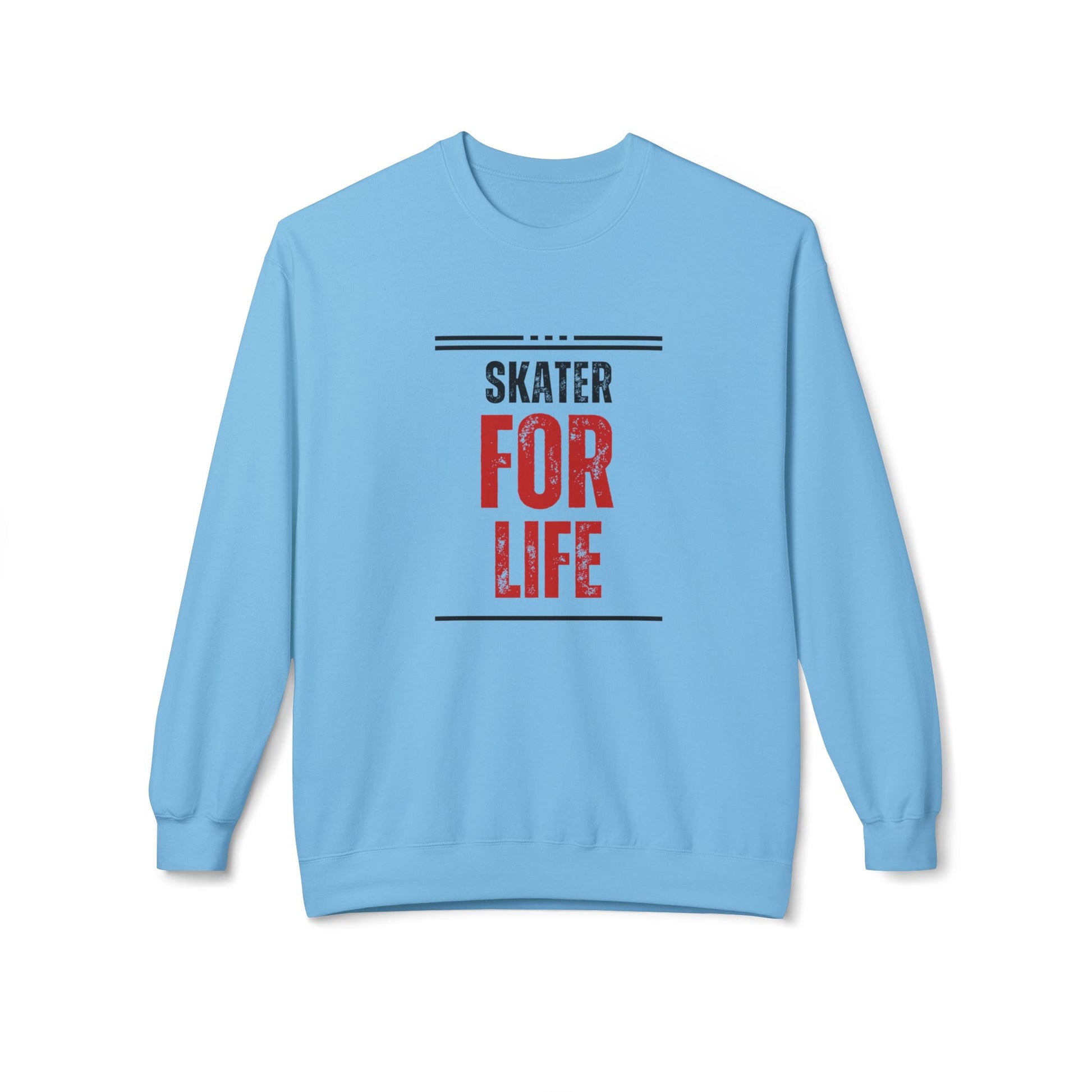 Sweatshirt - Skater for Life Unisex Fleece Crewneck Sweatshirt - Skate of Matter LLC