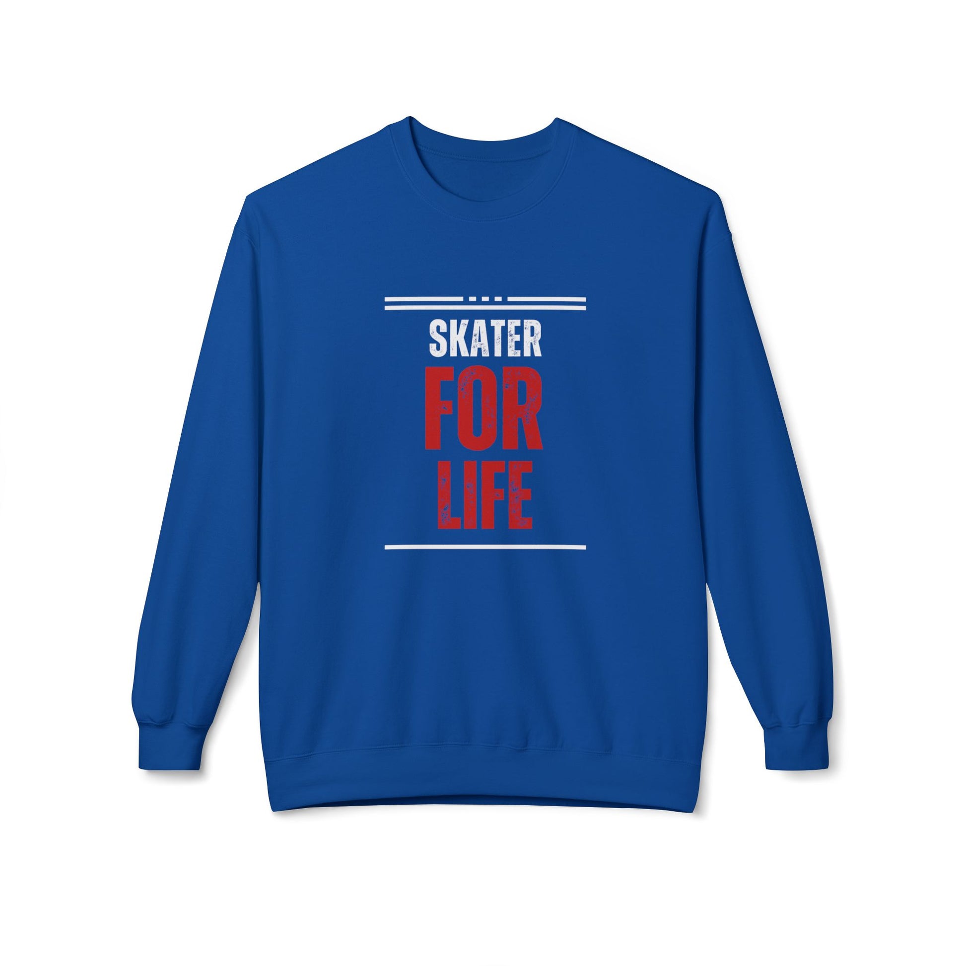 Sweatshirt - Skater for Life Unisex Fleece Crewneck Sweatshirt - Skate of Matter LLC