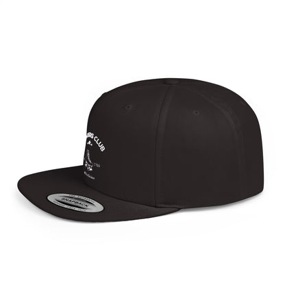 Hats - Skaters Club Embroidered Flat Bill Snapback - Skate of Matter LLC