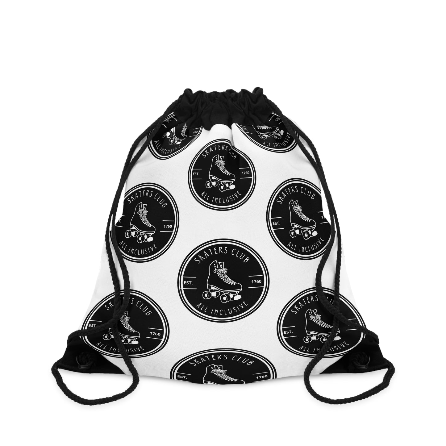 Bags - Skaters Club Round Logo Drawstring Bag - Skate of Matter LLC