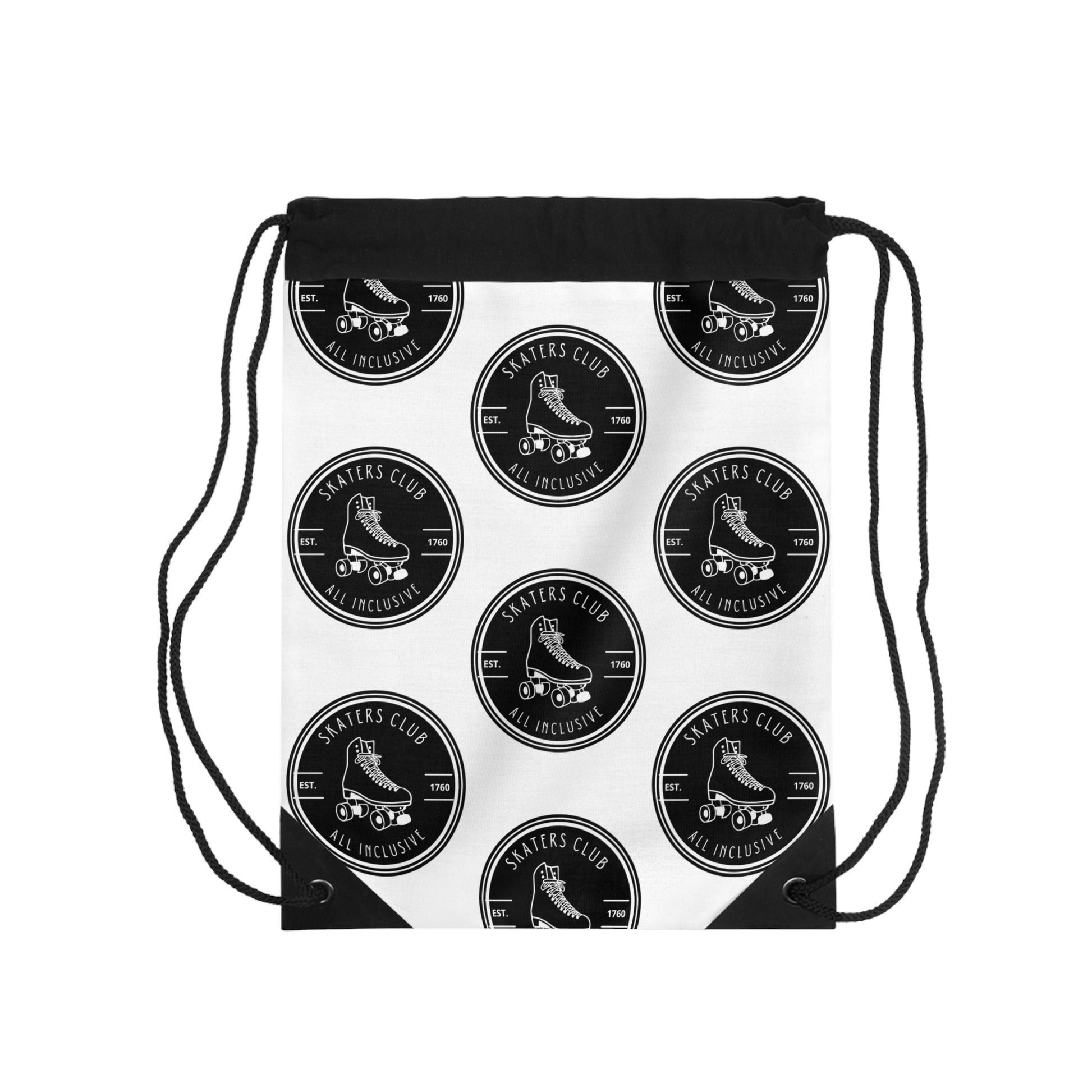 Bags - Skaters Club Round Logo Drawstring Bag - Skate of Matter LLC