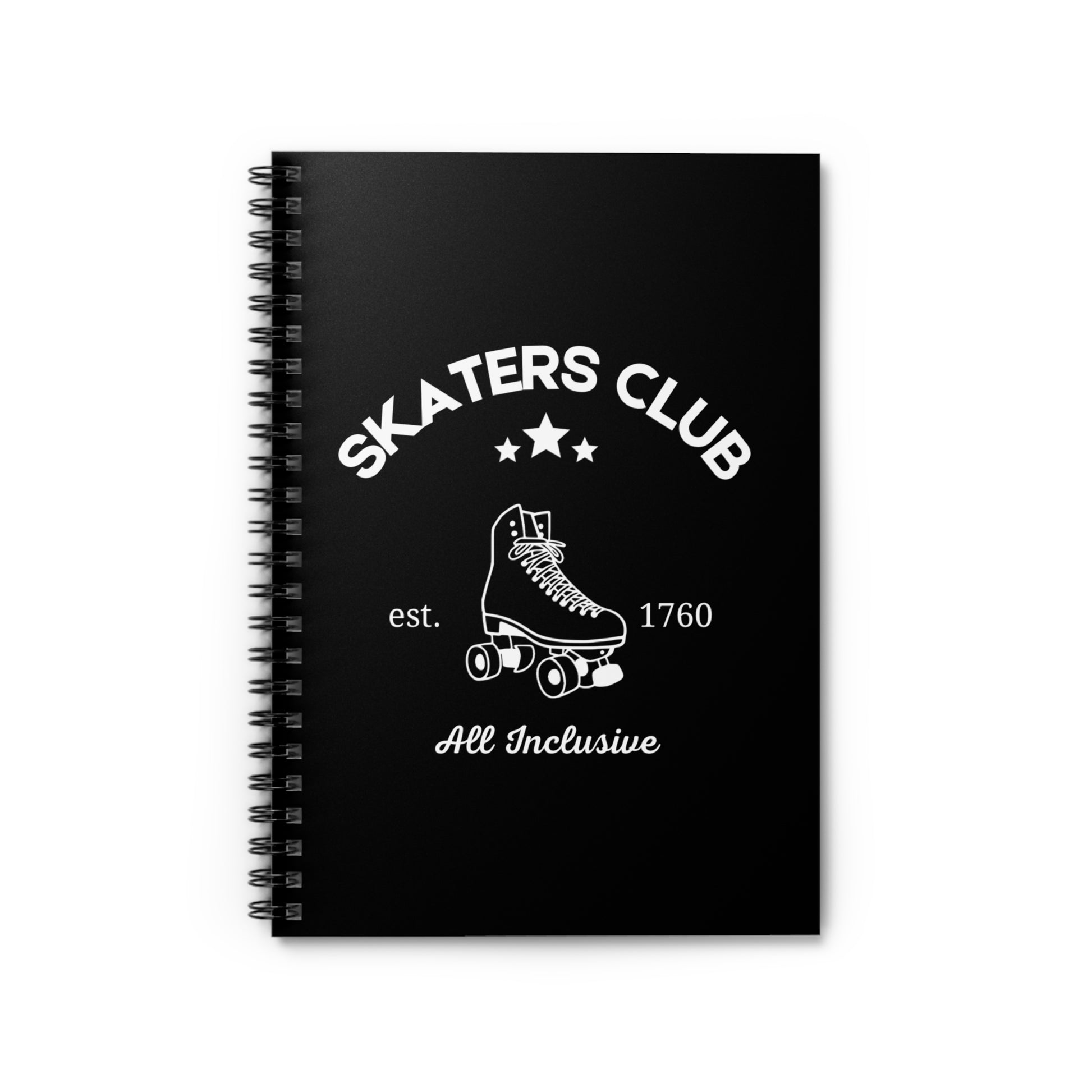 Paper products - Skaters Club Spiral Notebook - Ruled Line - Skate of Matter LLC