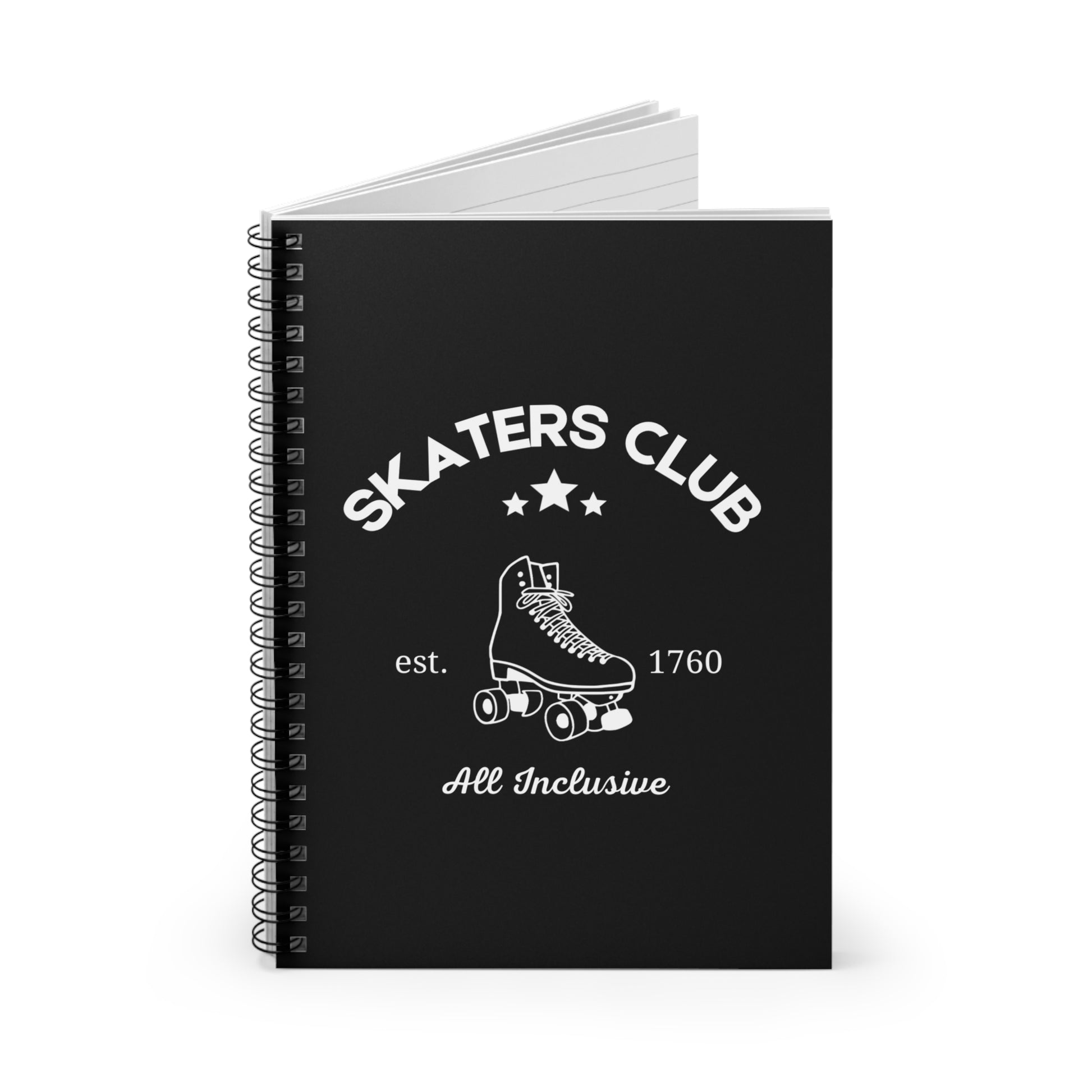 Paper products - Skaters Club Spiral Notebook - Ruled Line - Skate of Matter LLC