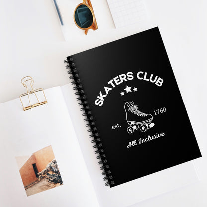 Paper products - Skaters Club Spiral Notebook - Ruled Line - Skate of Matter LLC