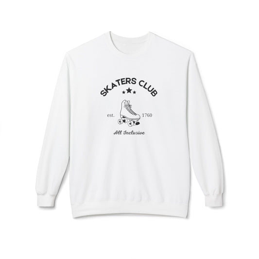 Sweatshirt - Skaters Club Unisex Fleece Crewneck Sweatshirt - Skate of Matter LLC