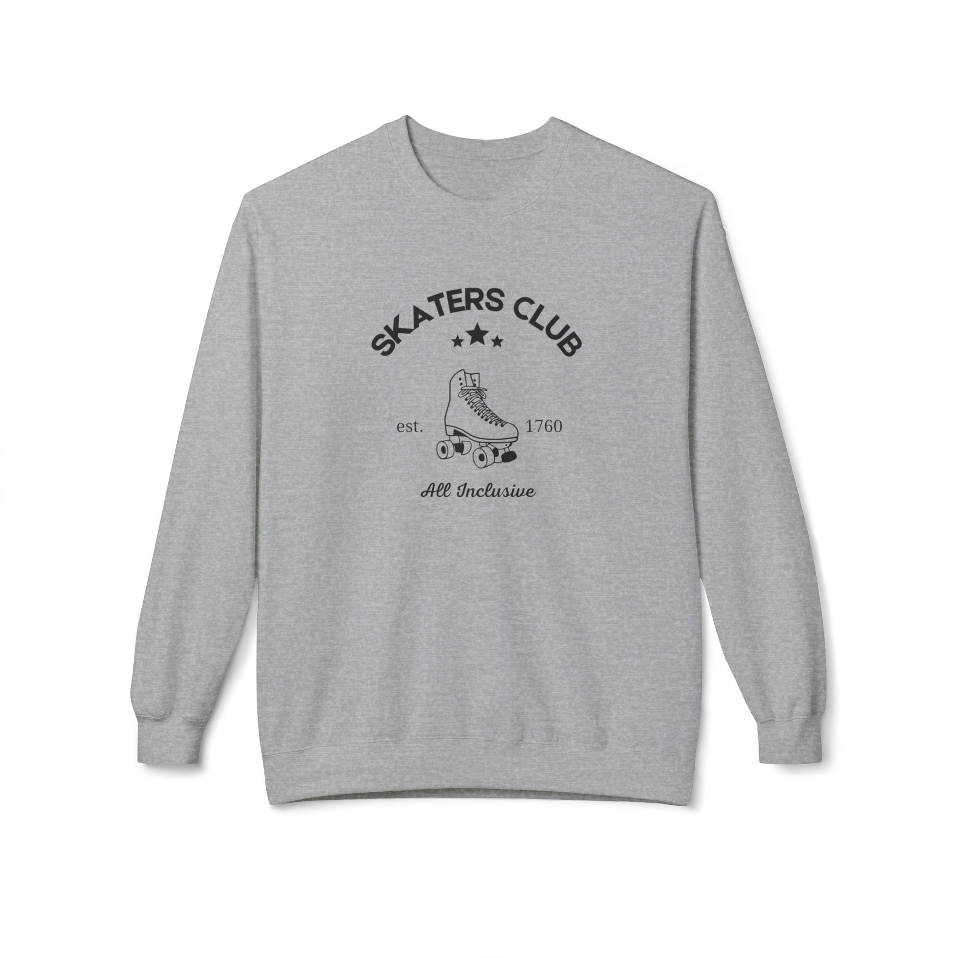 Sweatshirt - Skaters Club Unisex Fleece Crewneck Sweatshirt - Skate of Matter LLC