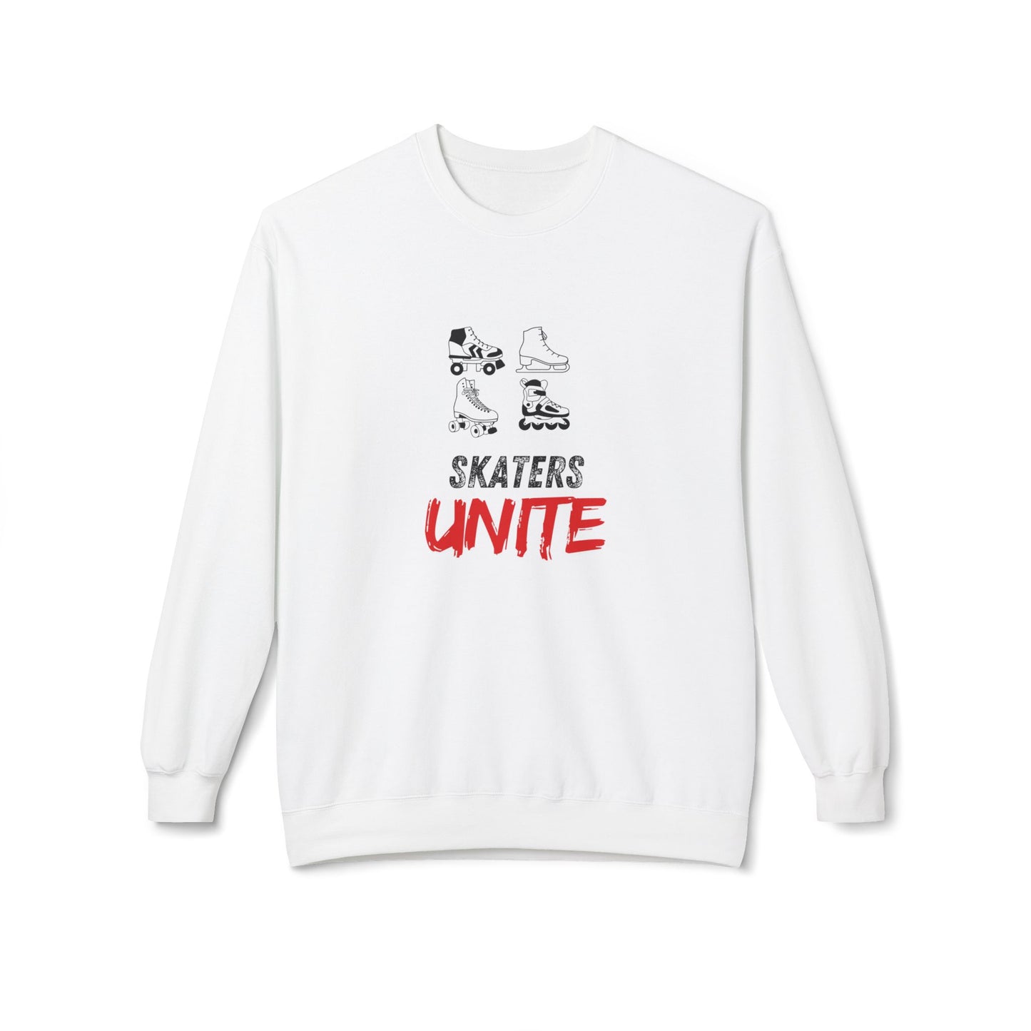 Sweatshirt - Skaters Unite Unisex Fleece Crewneck Sweatshirt - Skate of Matter LLC