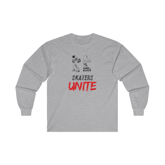 Long-sleeve - Skaters Unite Unisex Long Sleeve Tee - Skate of Matter LLC