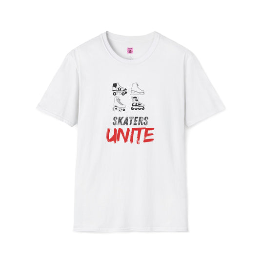 T-Shirt - Skaters Unite Unisex T-Shirt - Skate of Matter LLC