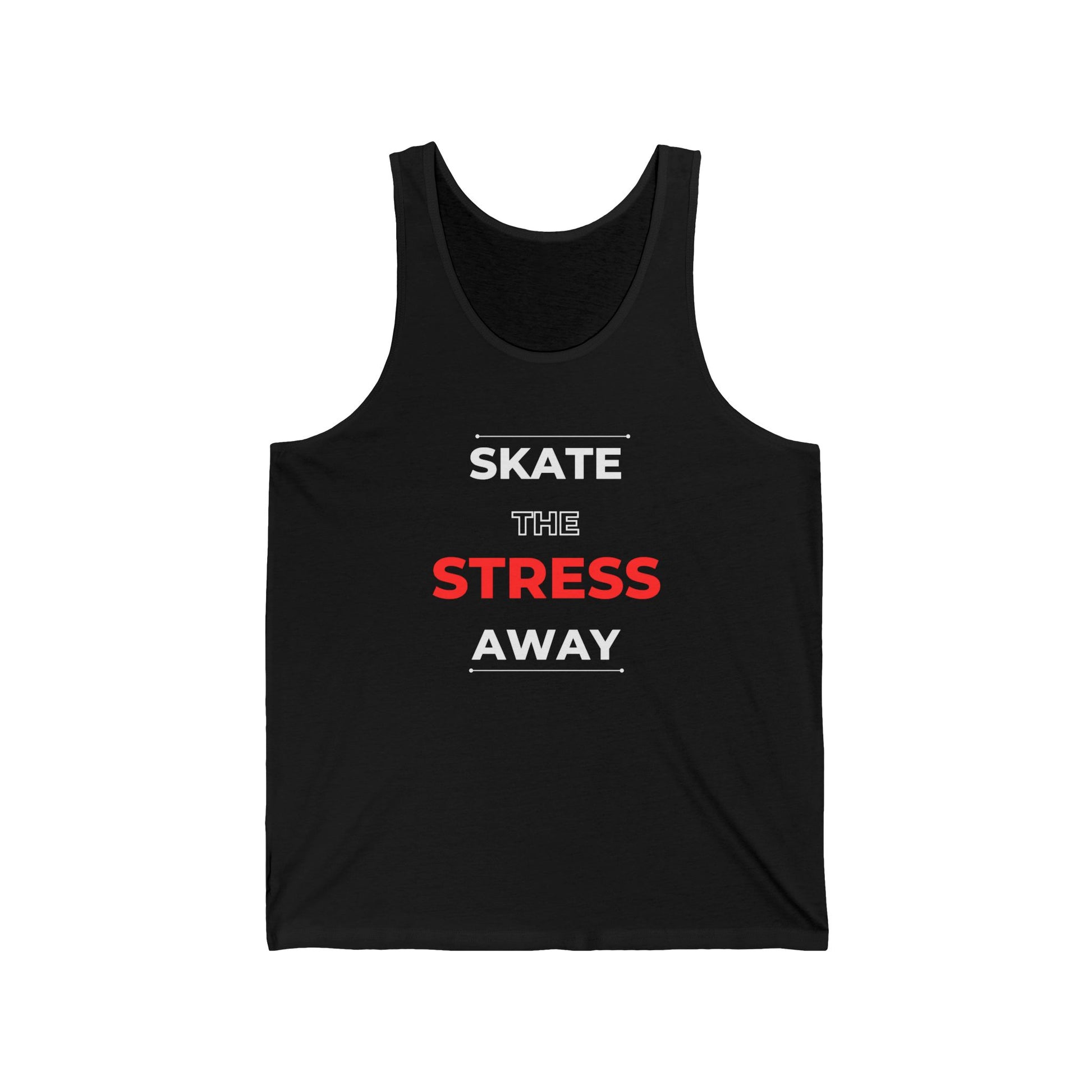 Tank Top - Skate the Stress Away Unisex Tank - Skate of Matter LLC