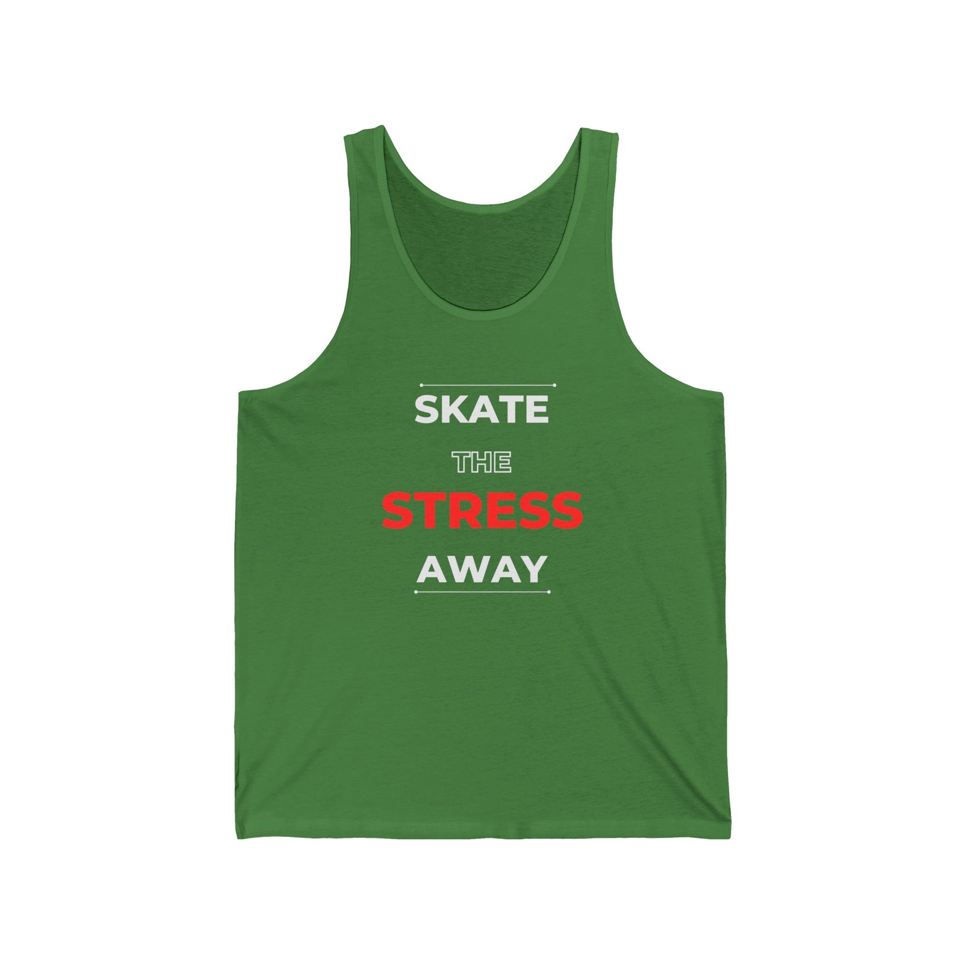 Tank Top - Skate the Stress Away Unisex Tank - Skate of Matter LLC