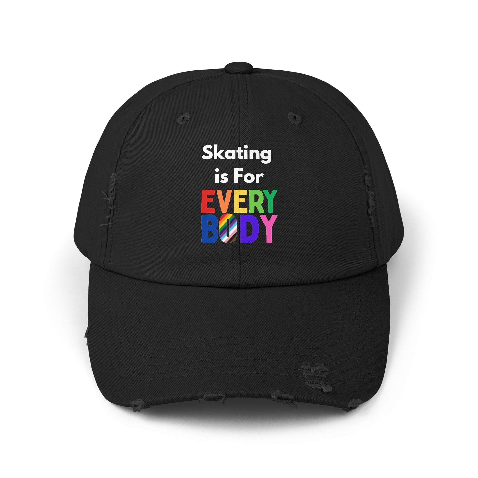 Hats - Skating is For Everybody Distressed Cap - Skate of Matter LLC