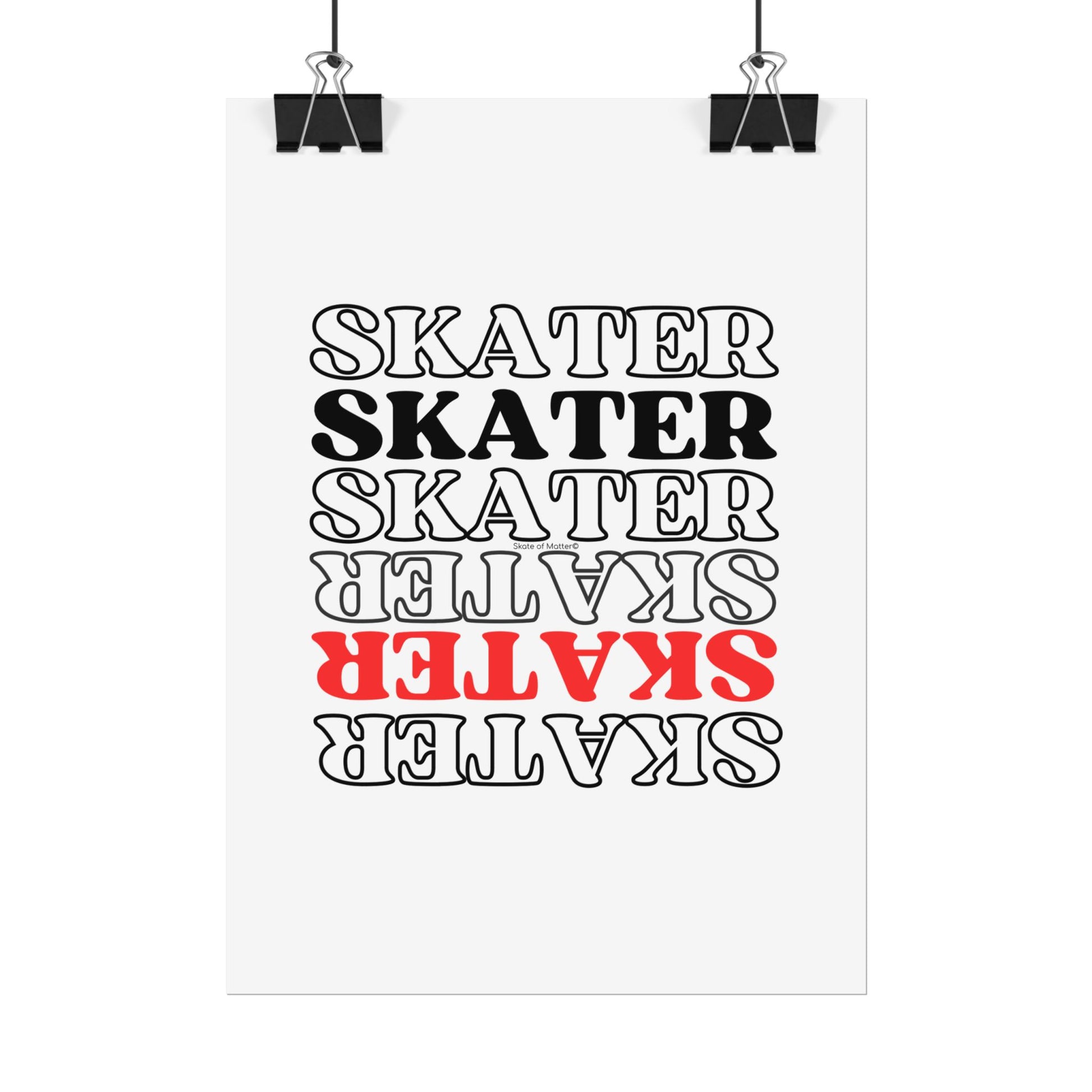 Poster - Statement Skater Rolled Poster - Skate of Matter LLC