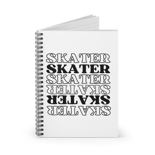 Paper products - Statement Skater Spiral Notebook - Ruled Line - Skate of Matter LLC