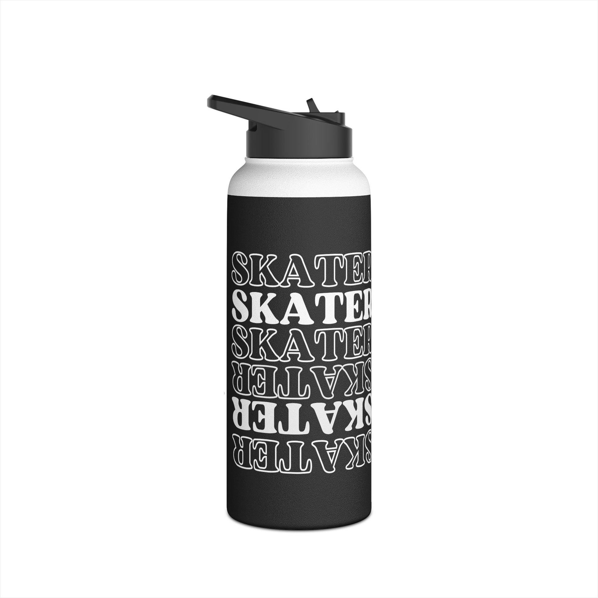 Drinkware - Statement Skater Stainless Steel Water Bottle - Skate of Matter LLC