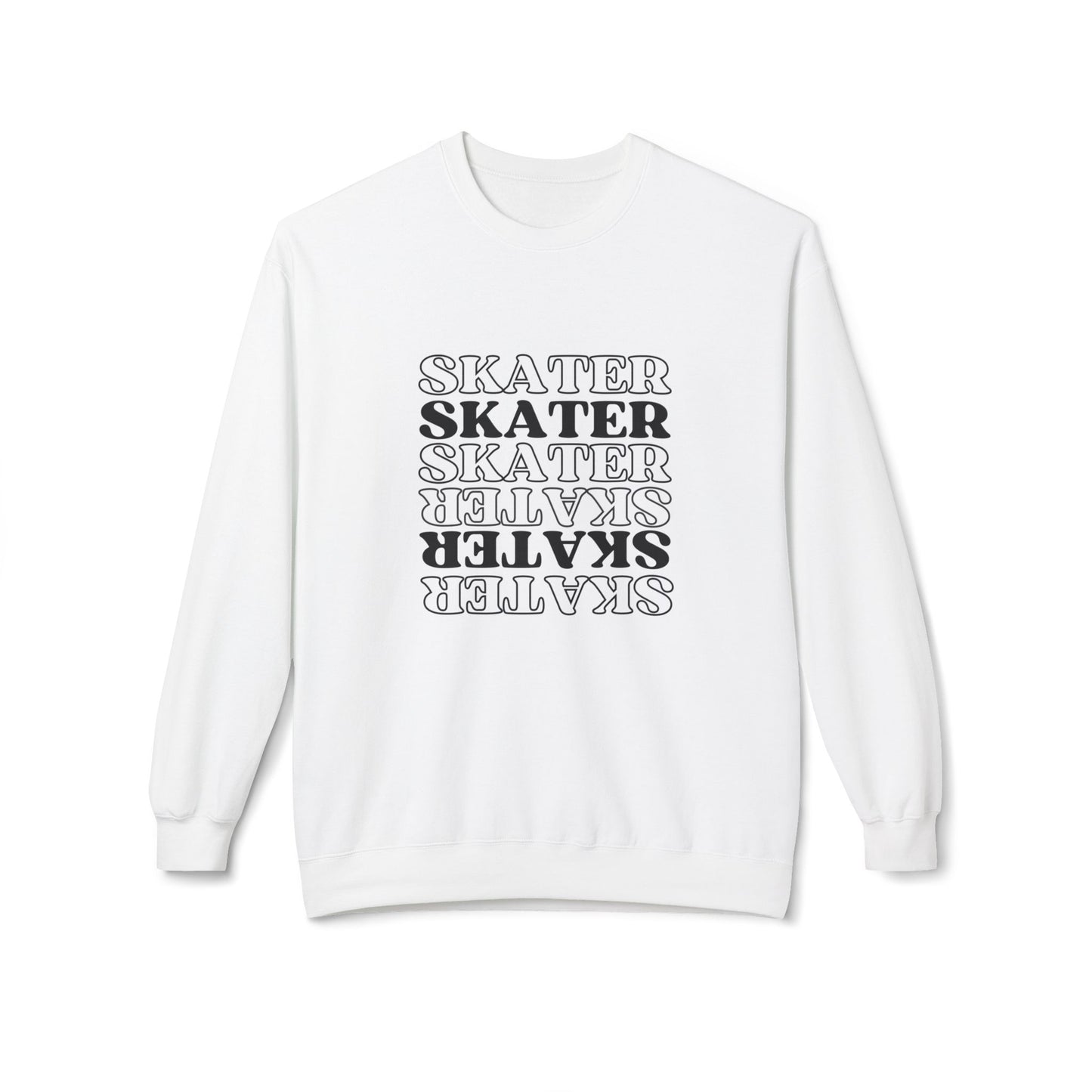 Sweatshirt - Statement Skater Unisex Fleece Crewneck Sweatshirt - Skate of Matter LLC