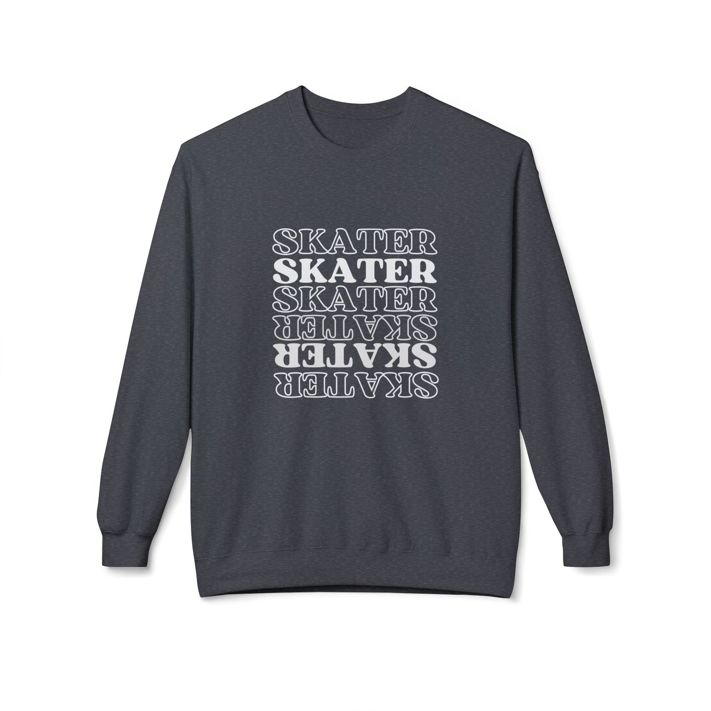 Sweatshirt - Statement Skater Unisex Fleece Crewneck Sweatshirt - Skate of Matter LLC