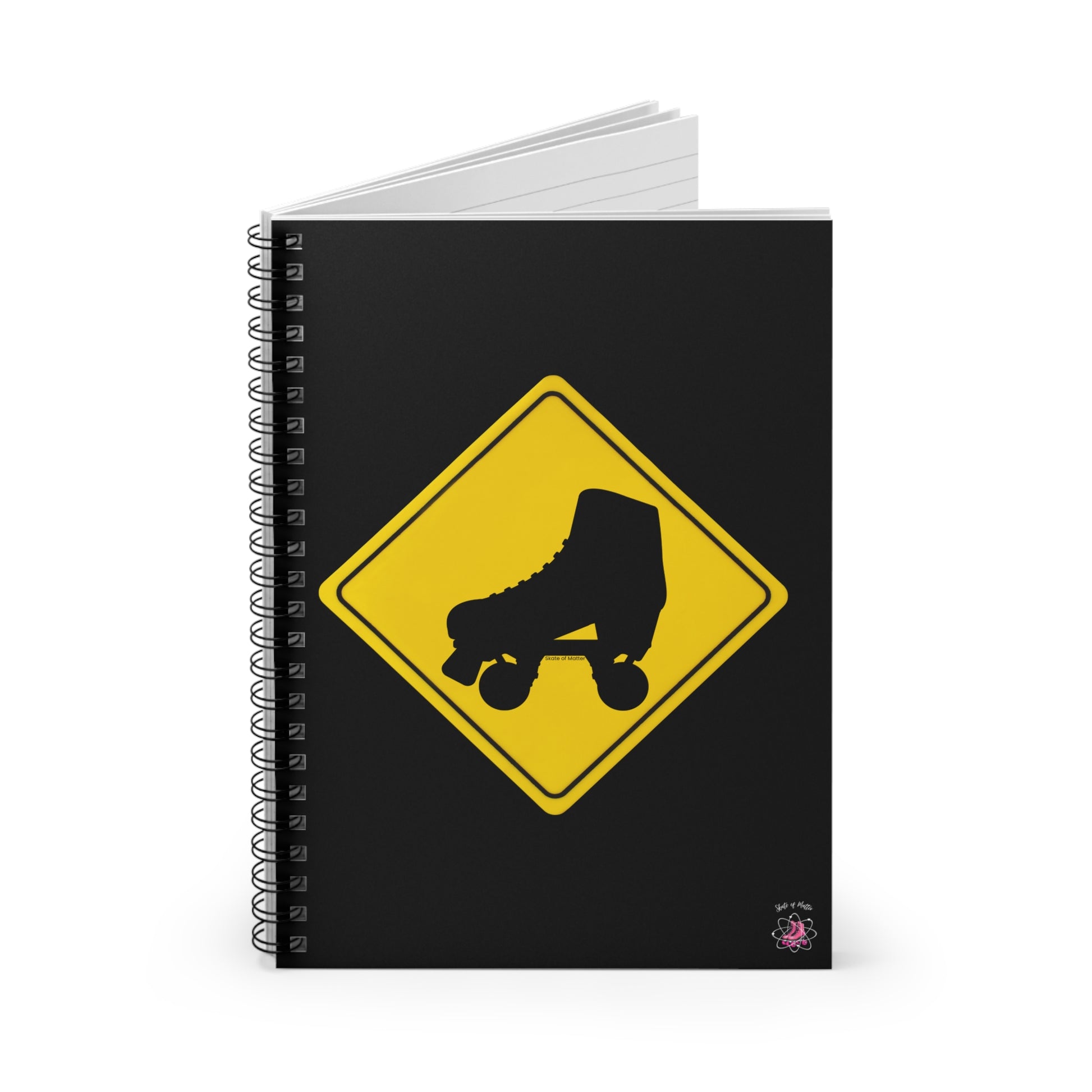 Paper products - Warning Skater Spiral Notebook - Ruled Line - Skate of Matter LLC