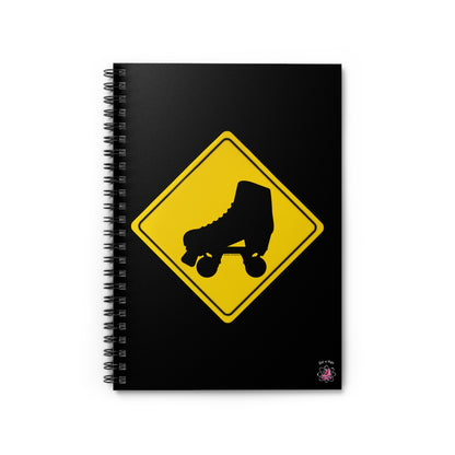 Paper products - Warning Skater Spiral Notebook - Ruled Line - Skate of Matter LLC