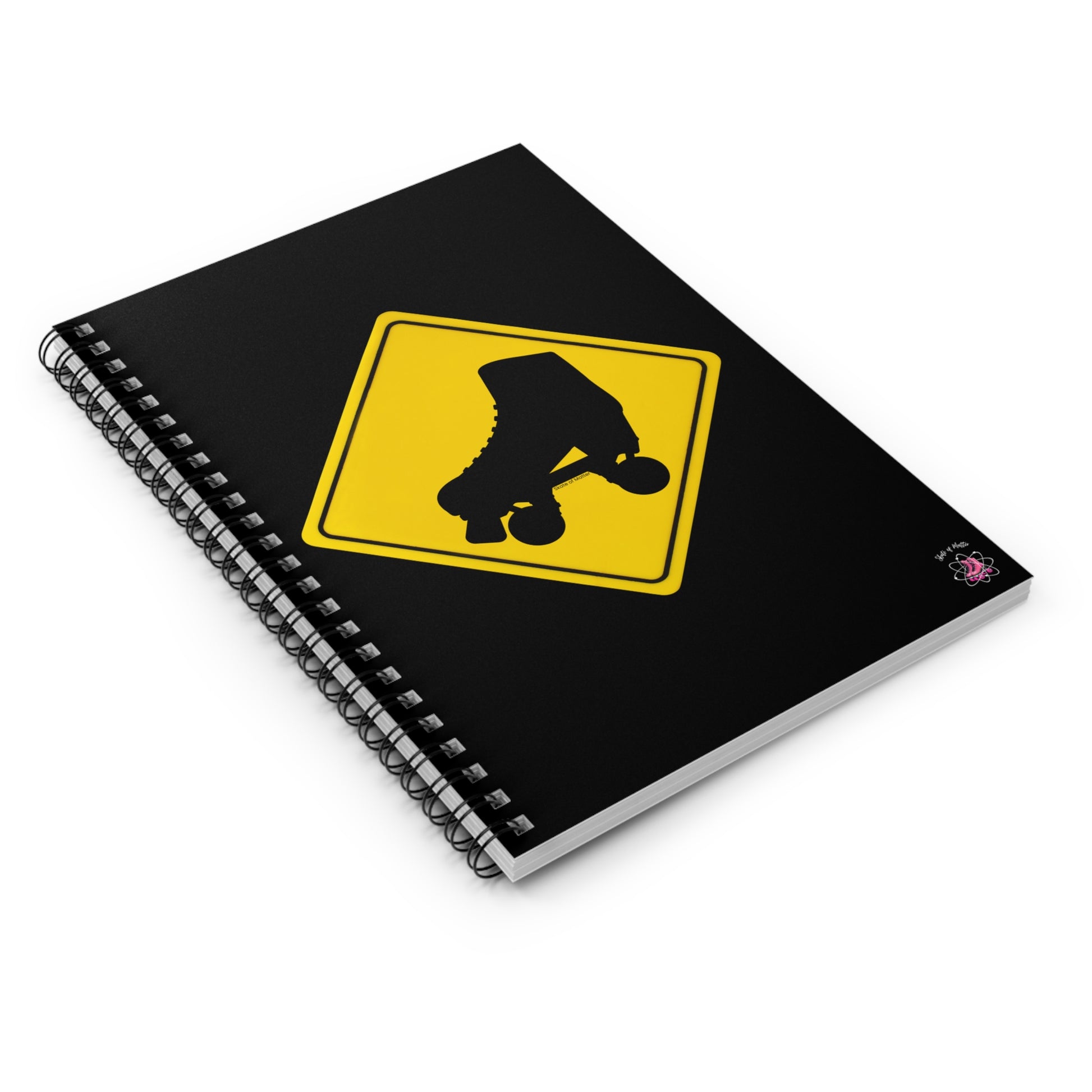 Paper products - Warning Skater Spiral Notebook - Ruled Line - Skate of Matter LLC