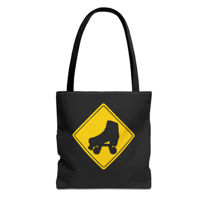 Bags - Warning Skater Tote Bag - Skate of Matter LLC