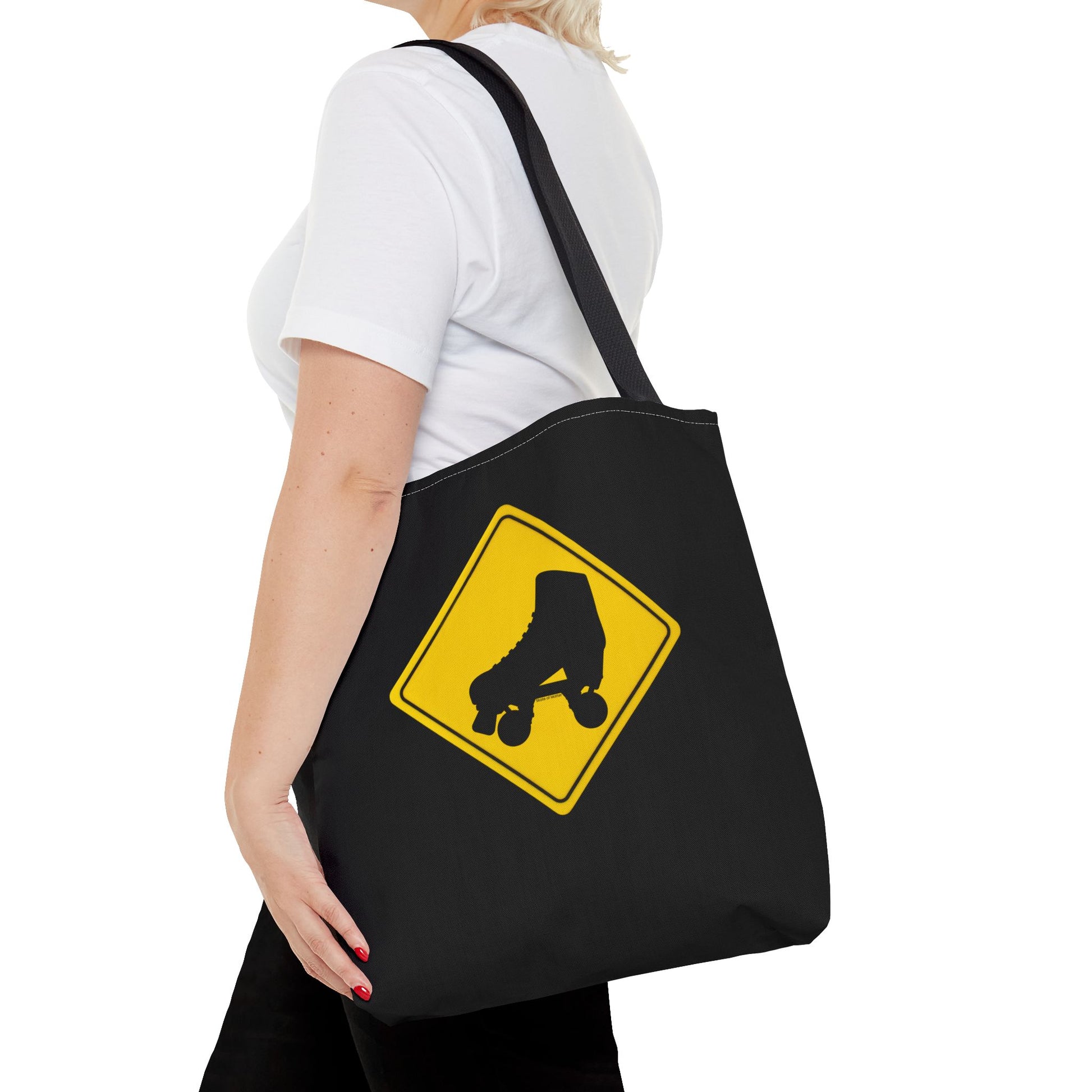 Bags - Warning Skater Tote Bag - Skate of Matter LLC