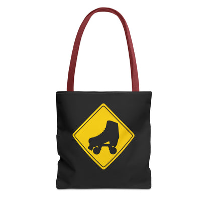 Bags - Warning Skater Tote Bag - Skate of Matter LLC