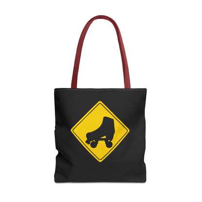 Bags - Warning Skater Tote Bag - Skate of Matter LLC