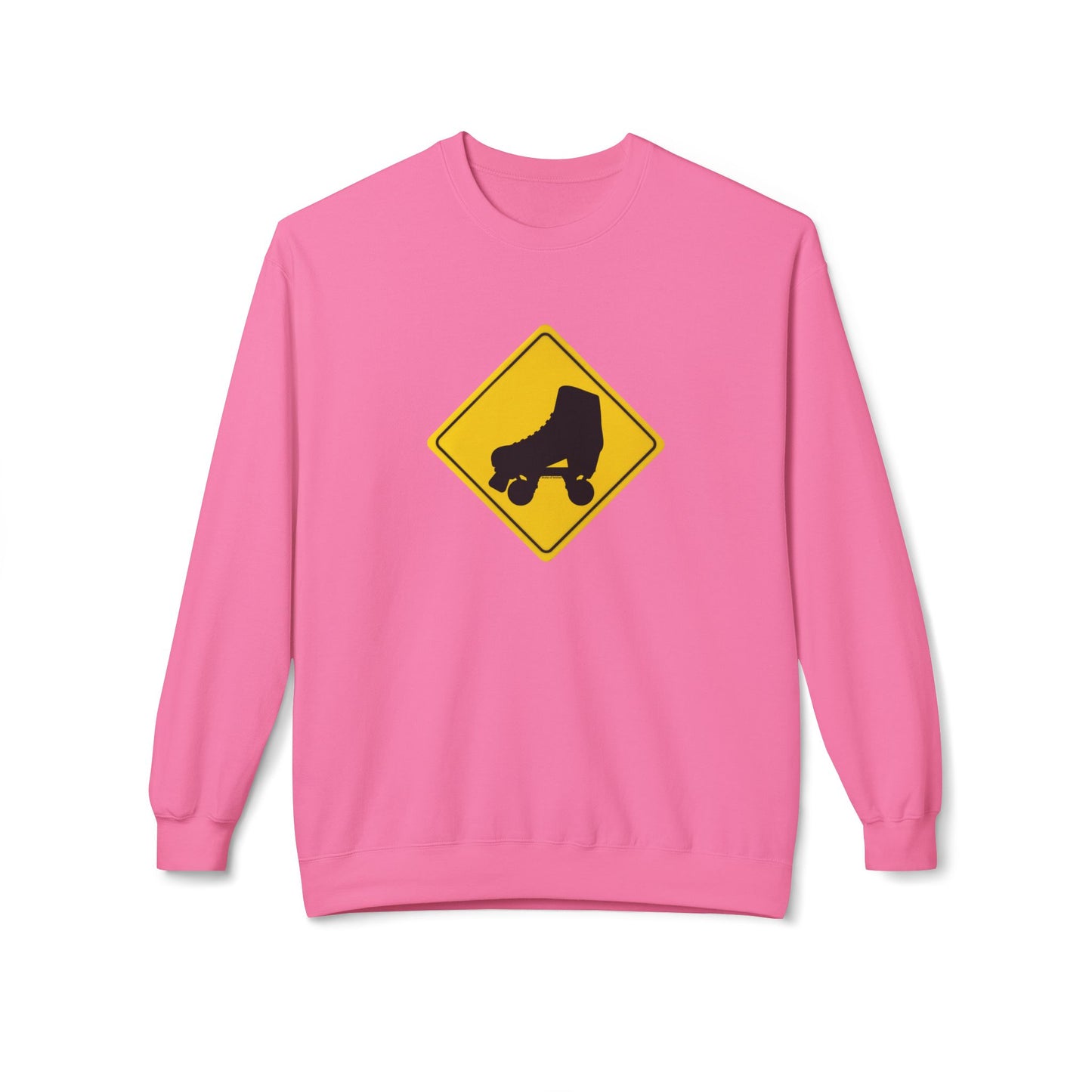 Sweatshirt - Warning Skater Unisex Fleece Crewneck Sweatshirt - Skate of Matter LLC