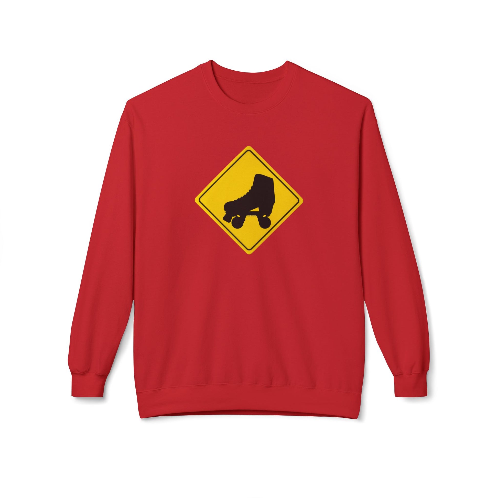 Sweatshirt - Warning Skater Unisex Fleece Crewneck Sweatshirt - Skate of Matter LLC