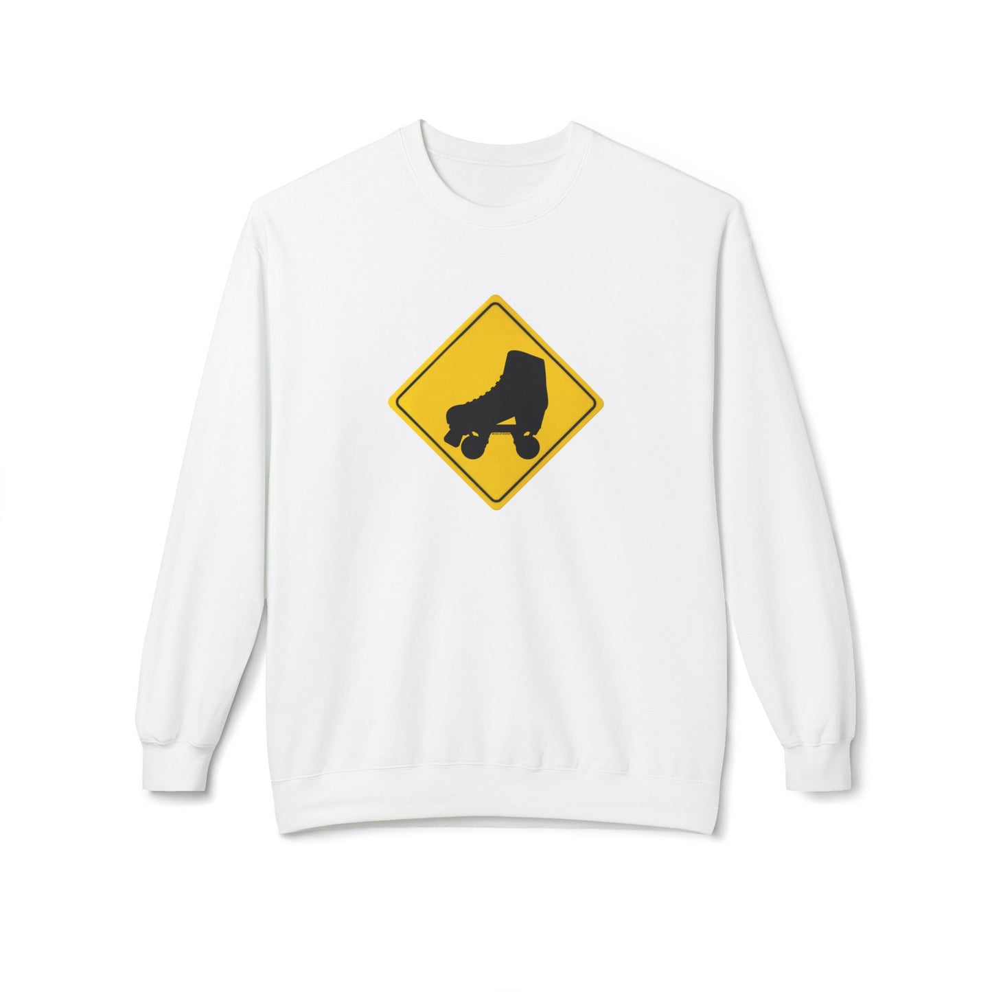 Sweatshirt - Warning Skater Unisex Fleece Crewneck Sweatshirt - Skate of Matter LLC