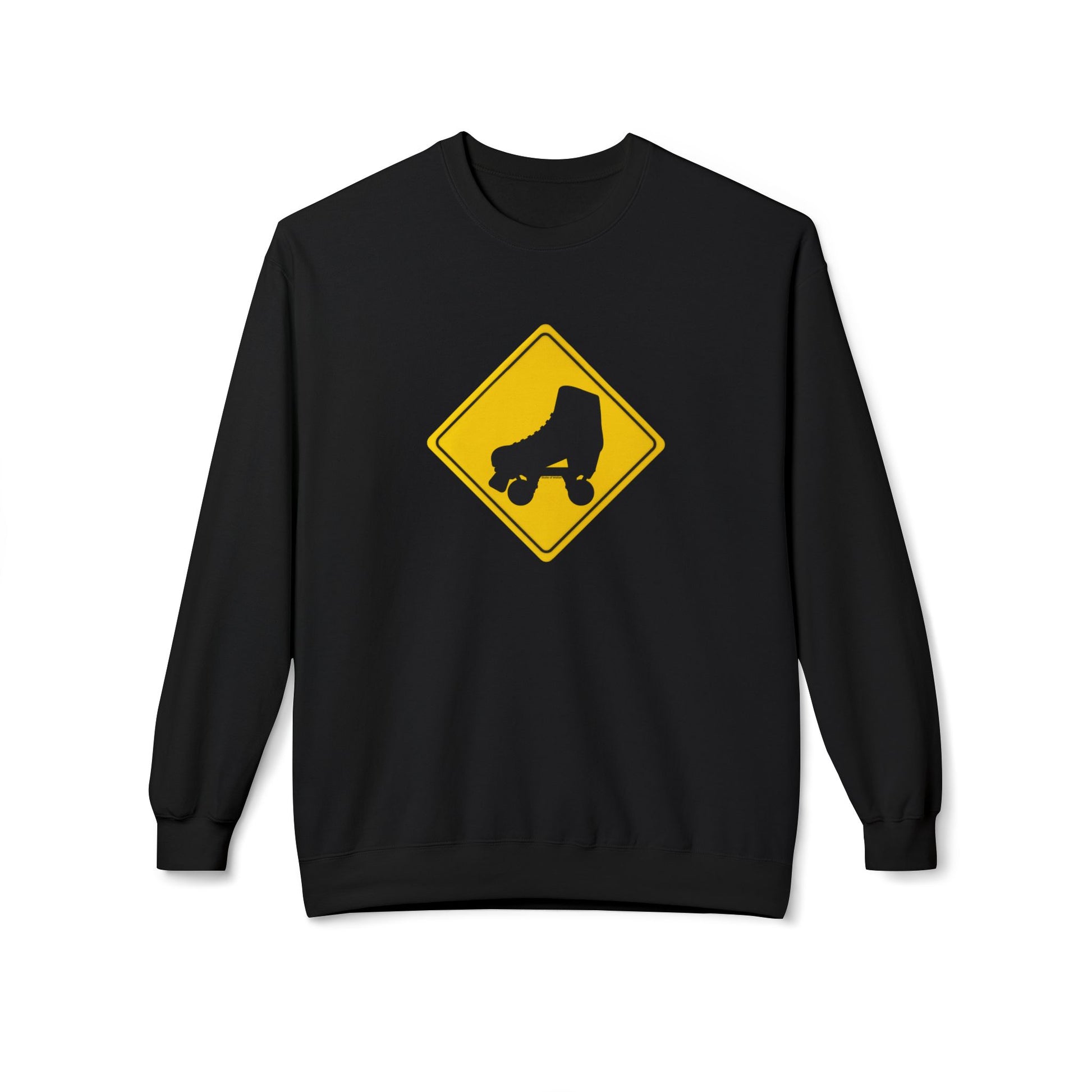 Sweatshirt - Warning Skater Unisex Fleece Crewneck Sweatshirt - Skate of Matter LLC