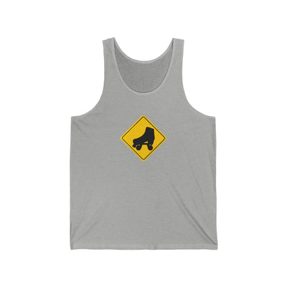 Tank Top - Warning Skater Unisex Tank - Skate of Matter LLC