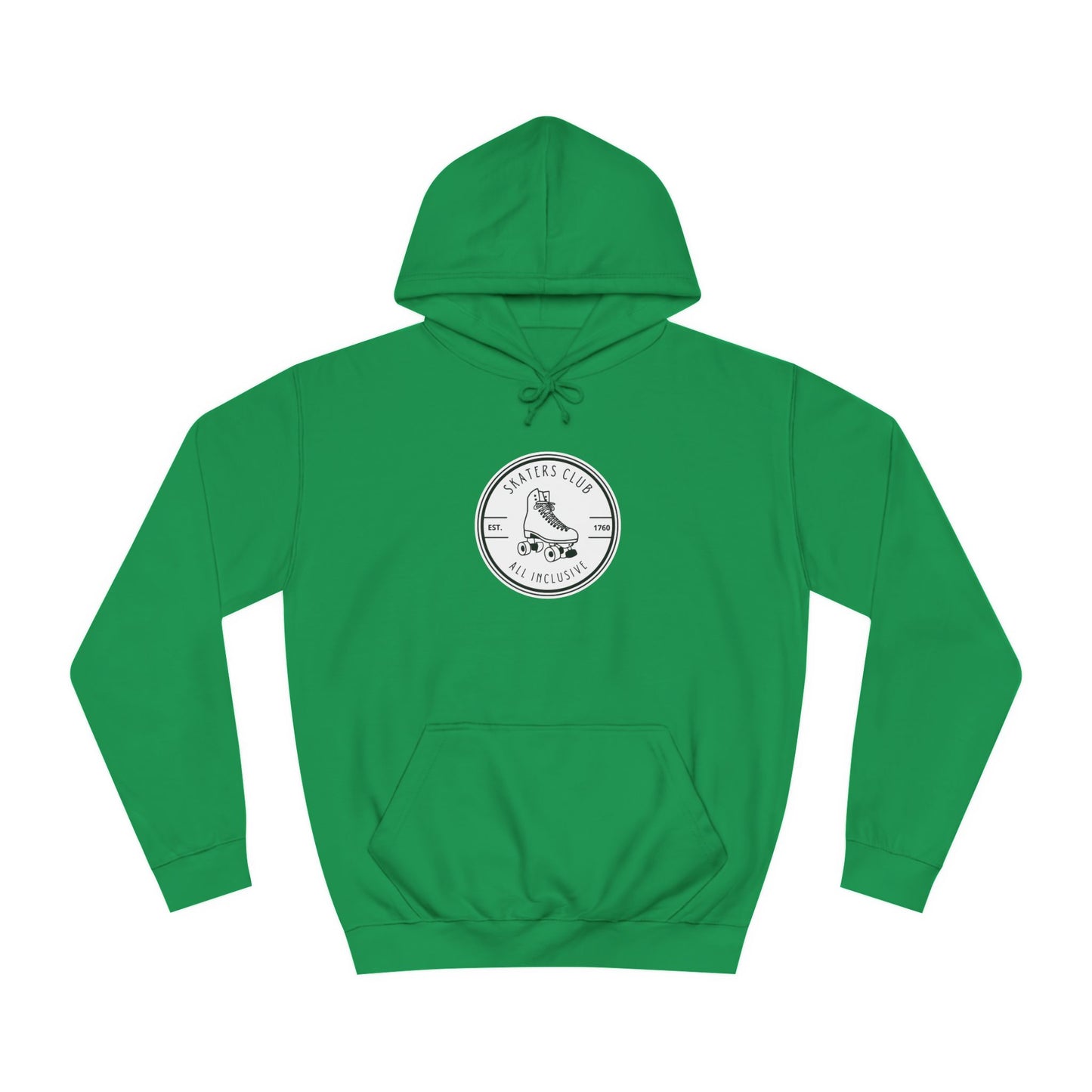 Hoodie - White Round Skaters Club Unisex Hoodie - Skate of Matter LLC