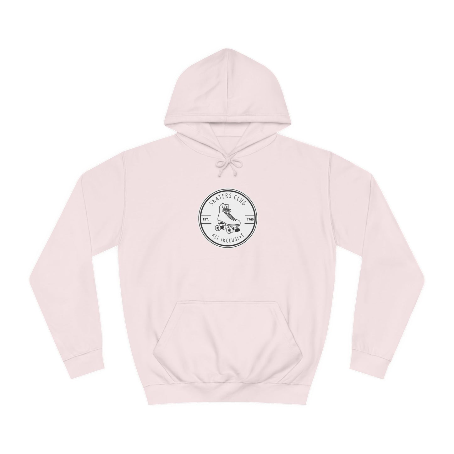 Hoodie - White Round Skaters Club Unisex Hoodie - Skate of Matter LLC