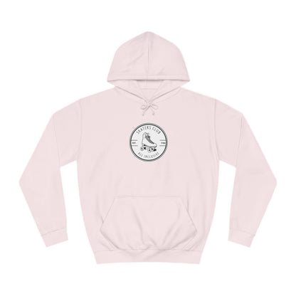 Hoodie - White Round Skaters Club Unisex Hoodie - Skate of Matter LLC