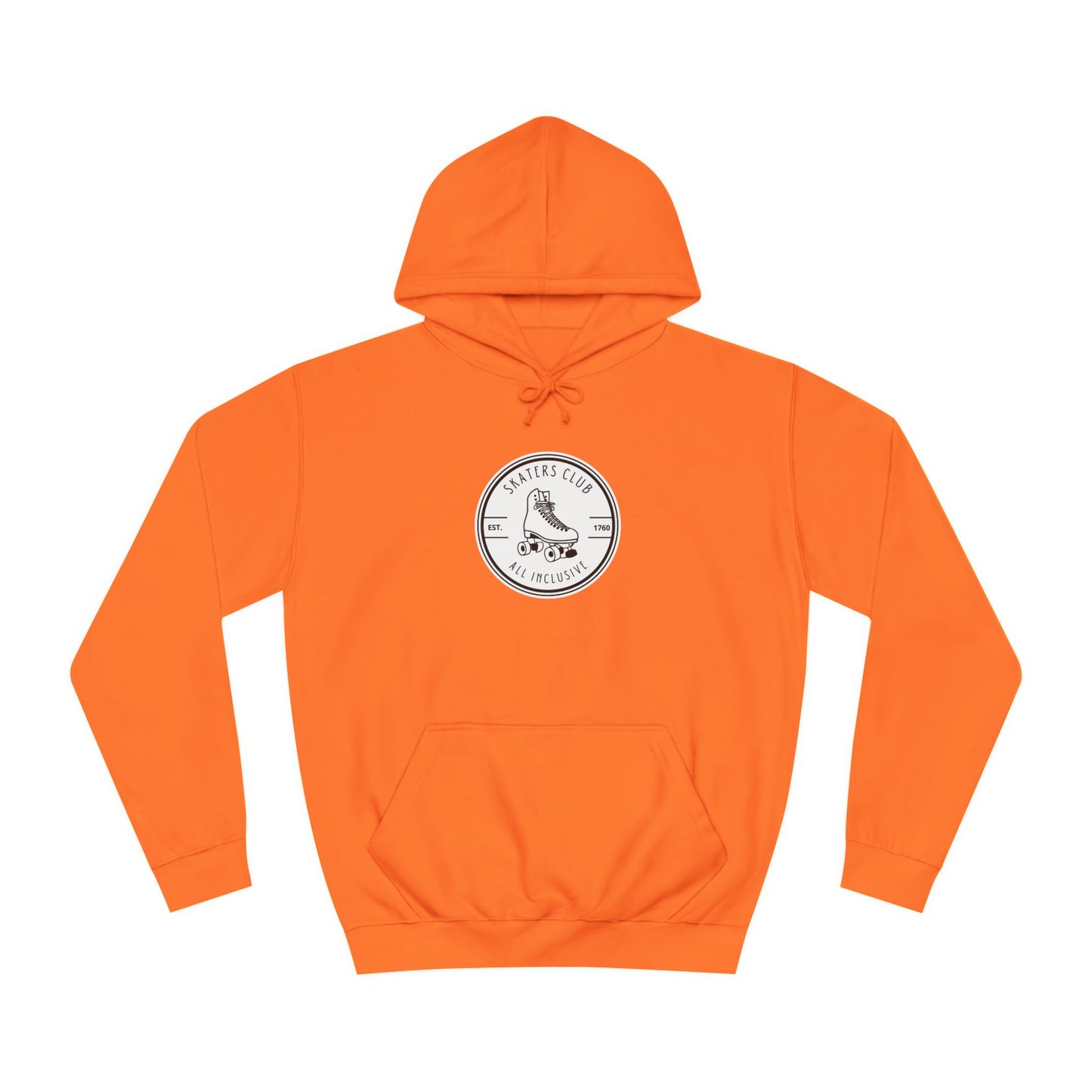 Hoodie - White Round Skaters Club Unisex Hoodie - Skate of Matter LLC