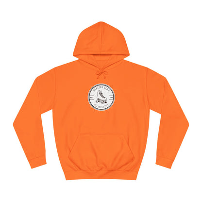 Hoodie - White Round Skaters Club Unisex Hoodie - Skate of Matter LLC