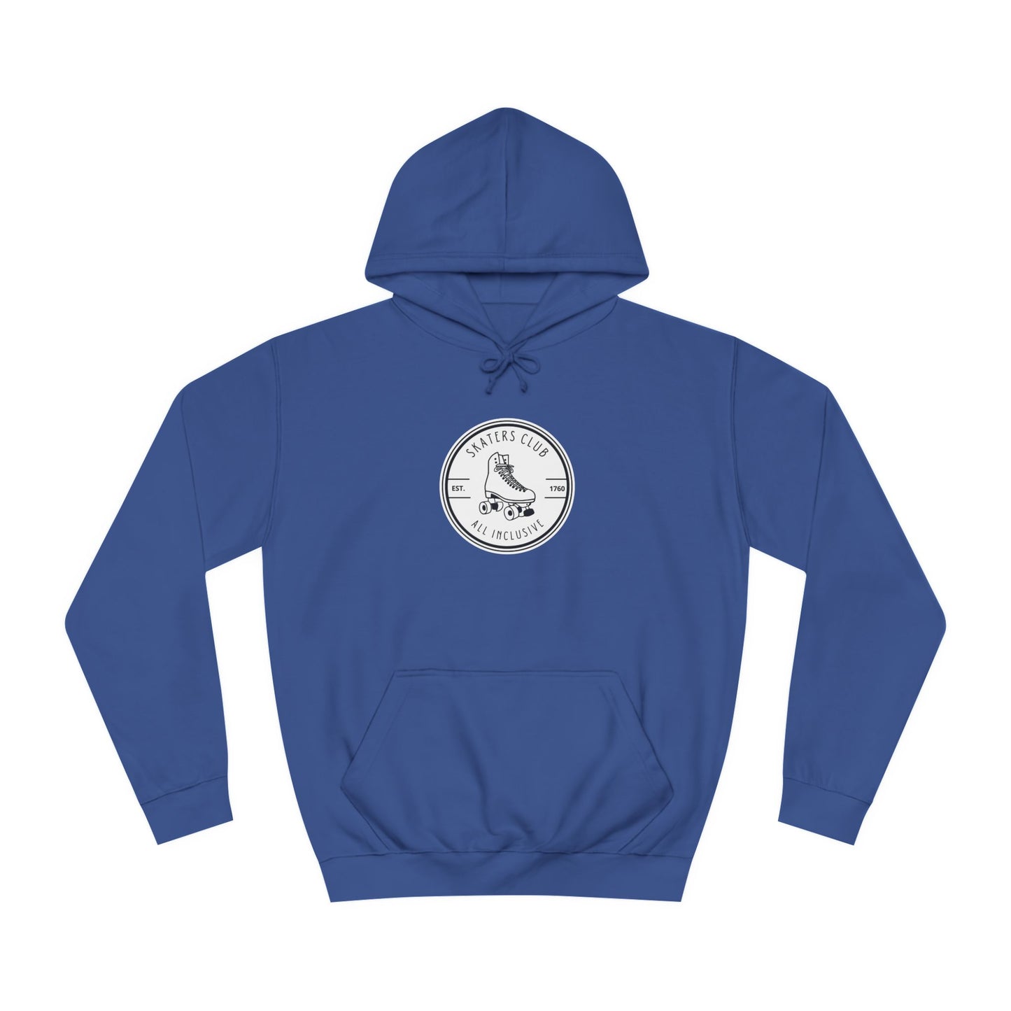 Hoodie - White Round Skaters Club Unisex Hoodie - Skate of Matter LLC