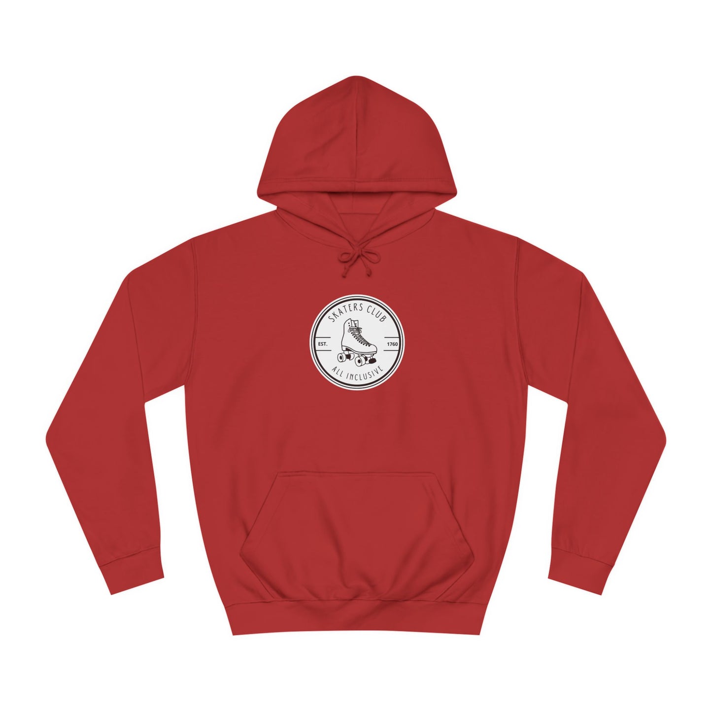 Hoodie - White Round Skaters Club Unisex Hoodie - Skate of Matter LLC