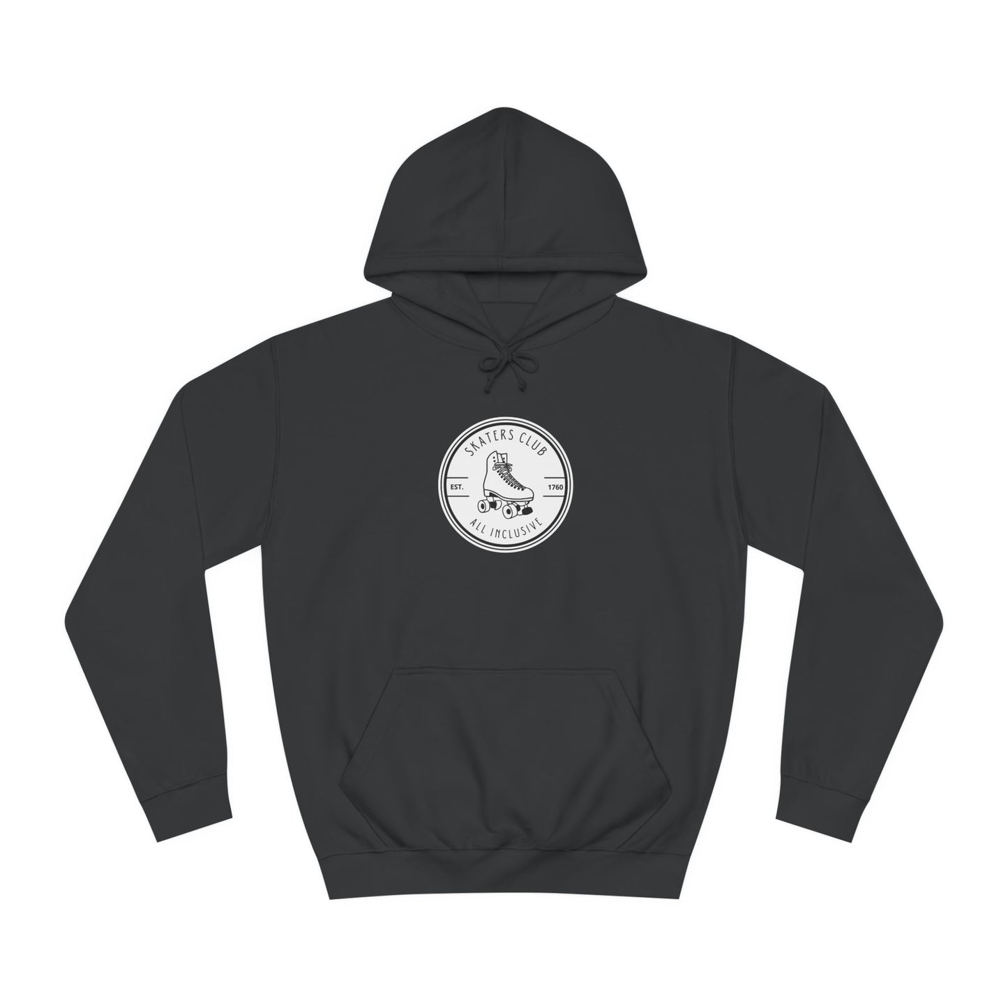 Hoodie - White Round Skaters Club Unisex Hoodie - Skate of Matter LLC