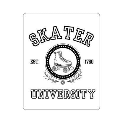 Paper products - White Skater University Sticker - Skate of Matter LLC